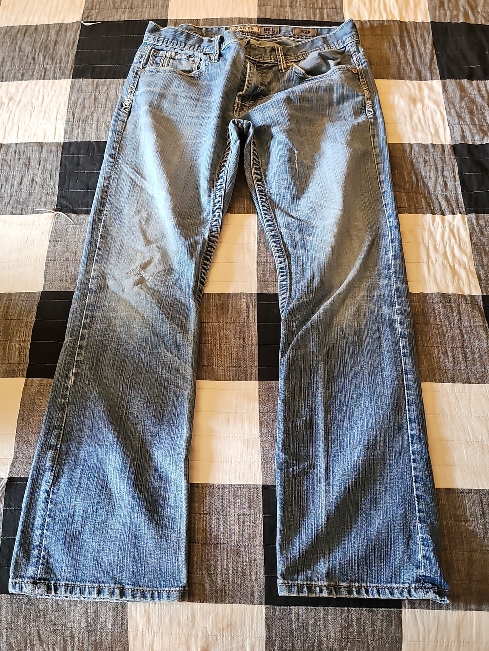 BKE Men’s Light Blue Bootcut Jeans